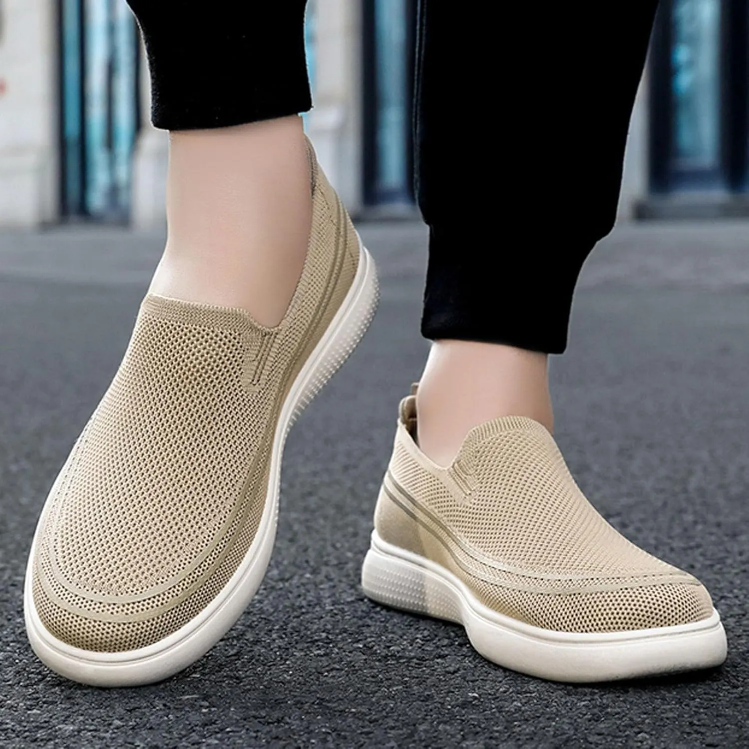 Men's Casual Summer Breathable Comfortable Fashion Sneakers Lightweight Walking Shoes for Daily Wear Travel
