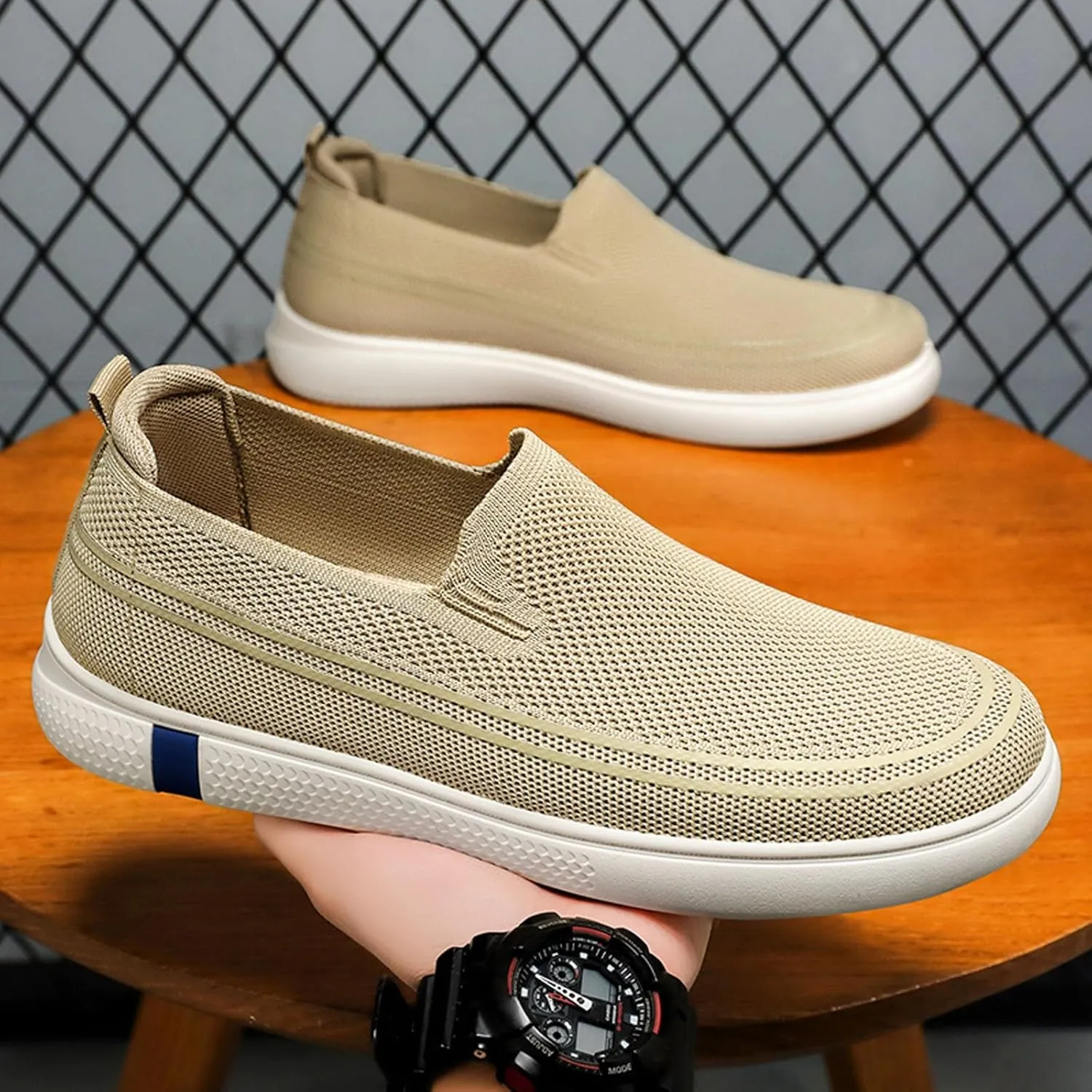 Men's Casual Summer Breathable Comfortable Fashion Sneakers Lightweight Walking Shoes for Daily Wear Travel