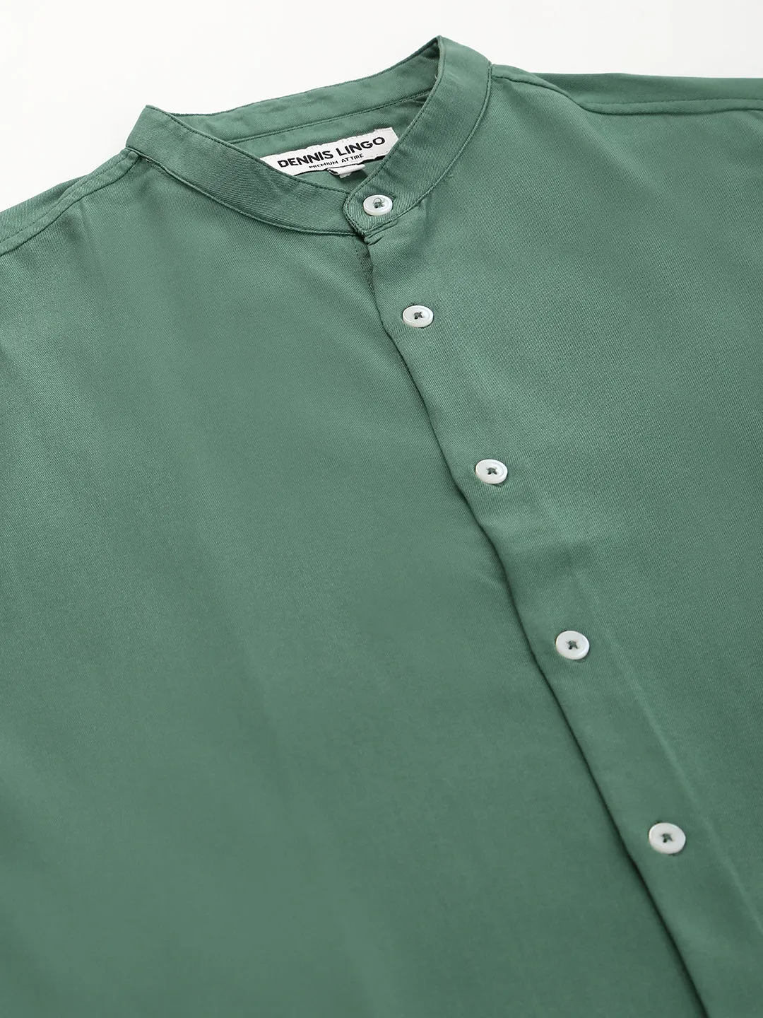 Men's Green Slim Fit  Casual Shirt