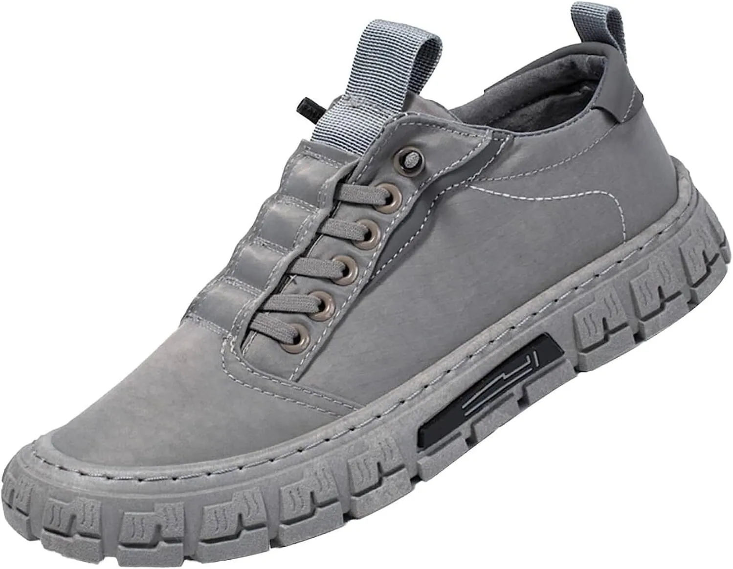 Men's Platform Fashion Sneaker,Comfortable Breathable Lace-Up Low-top Height Non-Slip Outdoor Travel Hiking Sport Jogging Skateboarding Flat Shoes Hiking Shoes
