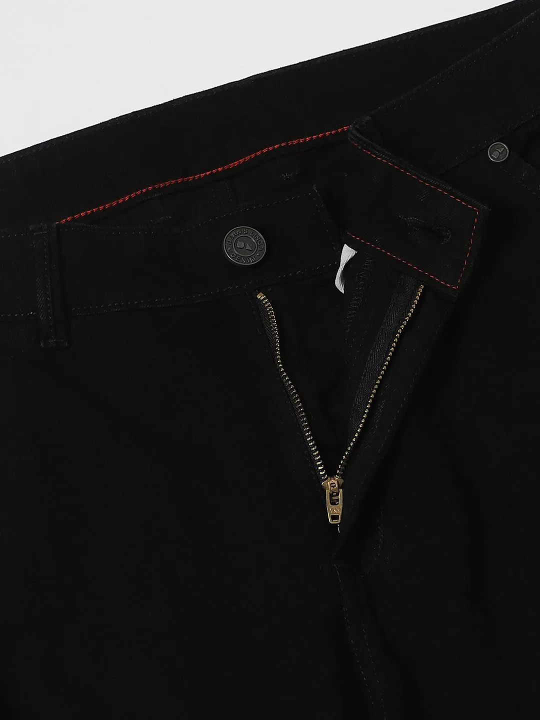 Men's Straight Cargo Fit Rinse Black Jeans