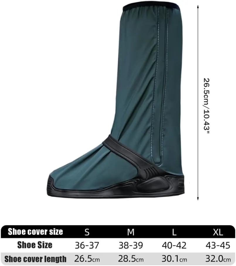 MiOYOOW Rain Shoe Cover, Waterproof Rain Boot Reusable Non-Slip Shoe Covers with Breathable Hole for Men Women Rainy Day Cycling Hiking Outdoor