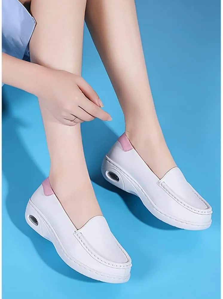 NVBHOF Bunions Nursing Shoes for Women, Breathable Lightweight Work Shoes Slip-Resistant Orthopedic Healthcare Nurse Shoes, with Arch Support