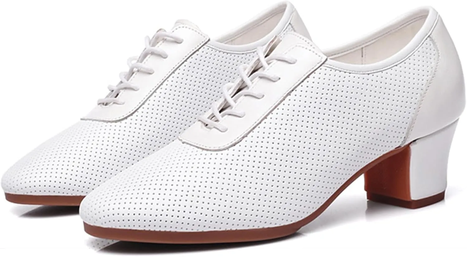 ONAIC Womens Ballroom Dance Shoes 5CM Shoes Heel Latin Dance Practice Shoes Practice Teaching Shoes