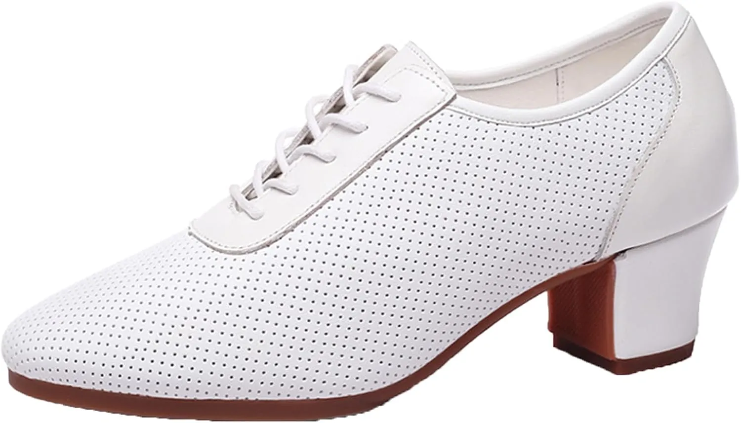ONAIC Womens Ballroom Dance Shoes 5CM Shoes Heel Latin Dance Practice Shoes Practice Teaching Shoes