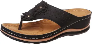Orthopedic Sandals for Women,Womens Sandals with Arch Support Orthotic Sandals Flip Flops Wedge Walking Slippers