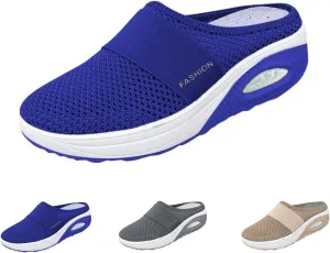 Orthopedic Shoes for Women Slip ons Air Cushion Comfortable Walking Shoes with Arch Support Knit Casual Platform Mesh Shoes