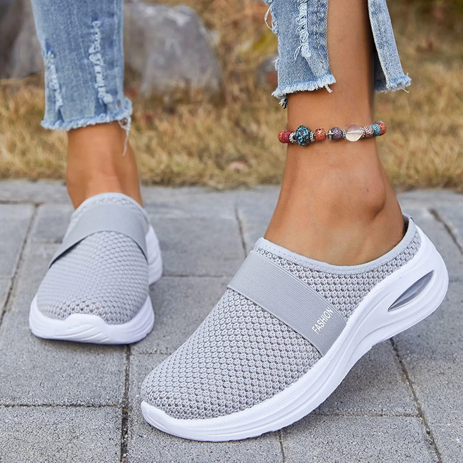 Orthopedic Sneakers for Women 2025 Women's Athletic Walking Shoes Slip On Casual Mesh Breathable Lightweight Soft Sole Shoe Comfortable Tennis Workout Sneaker for All Day Wear