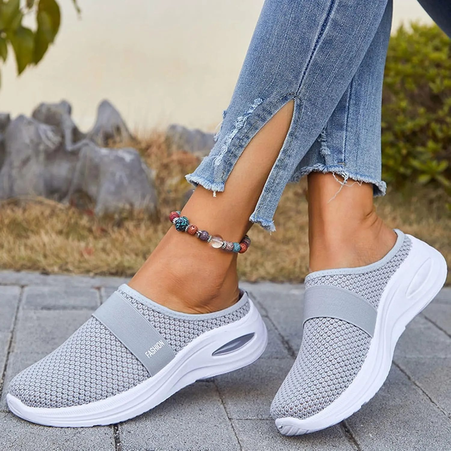 Orthopedic Sneakers for Women 2025 Women's Athletic Walking Shoes Slip On Casual Mesh Breathable Lightweight Soft Sole Shoe Comfortable Tennis Workout Sneaker for All Day Wear