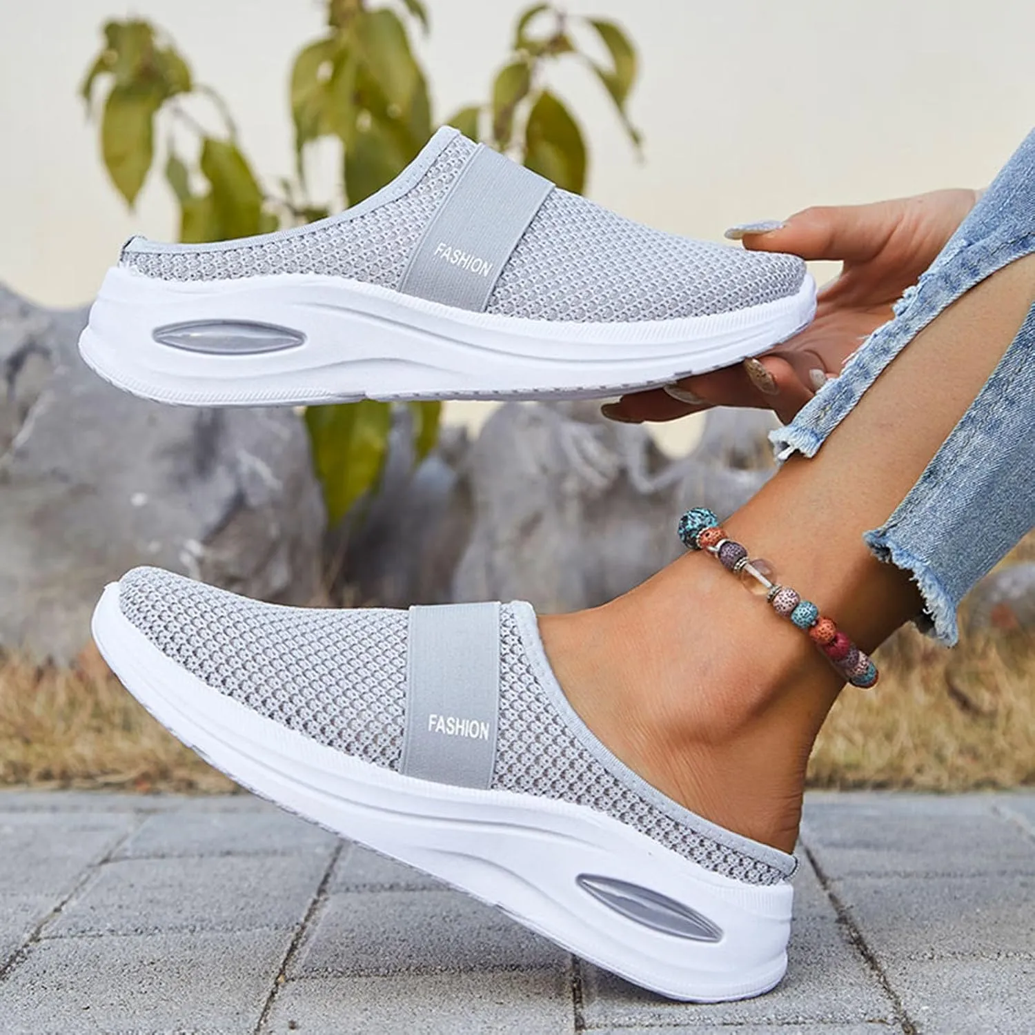 Orthopedic Sneakers for Women 2025 Women's Athletic Walking Shoes Slip On Casual Mesh Breathable Lightweight Soft Sole Shoe Comfortable Tennis Workout Sneaker for All Day Wear