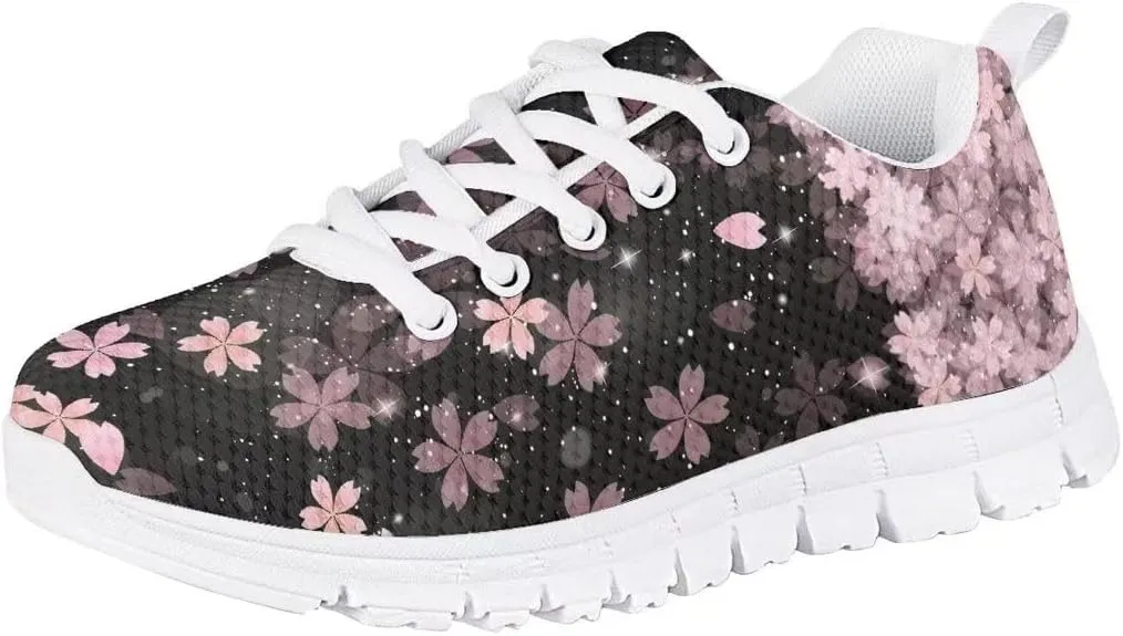 PinUp Angel Cute Girls Shoes Tennis Running Lightweight Breathable Walking Sneakers for Kids