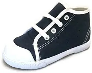 Pitter Patter Childrens High-Top Canvas Sneaker 6 Colors Available (Infant/Toddler/Little Kid)