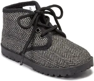 Pitter Patter High-Top Herringbone Shoe (Infant/Toddler/Little Kid)
