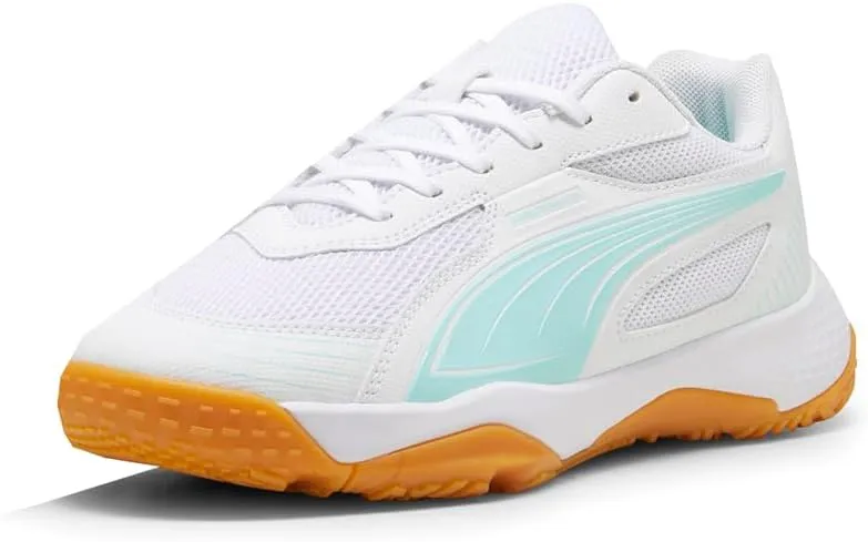 Puma Kids Boys Solarflash Ill Volleyball Sneakers Shoes - White