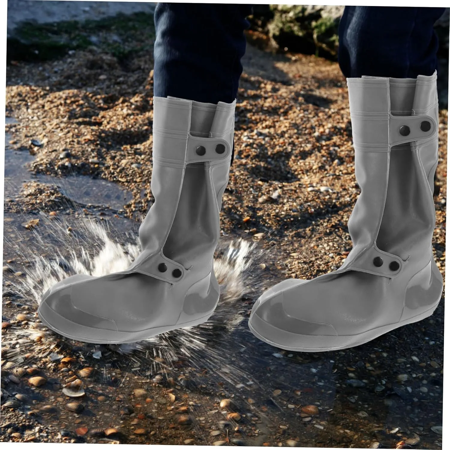 Rain Shoe Cover Boot Protector 42/43 Size Waterproof Rain Boot Cover for Men Women and Comfortable