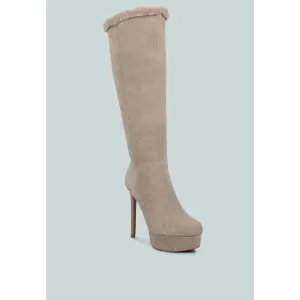 Saldana Convertible Suede Leather High Boots