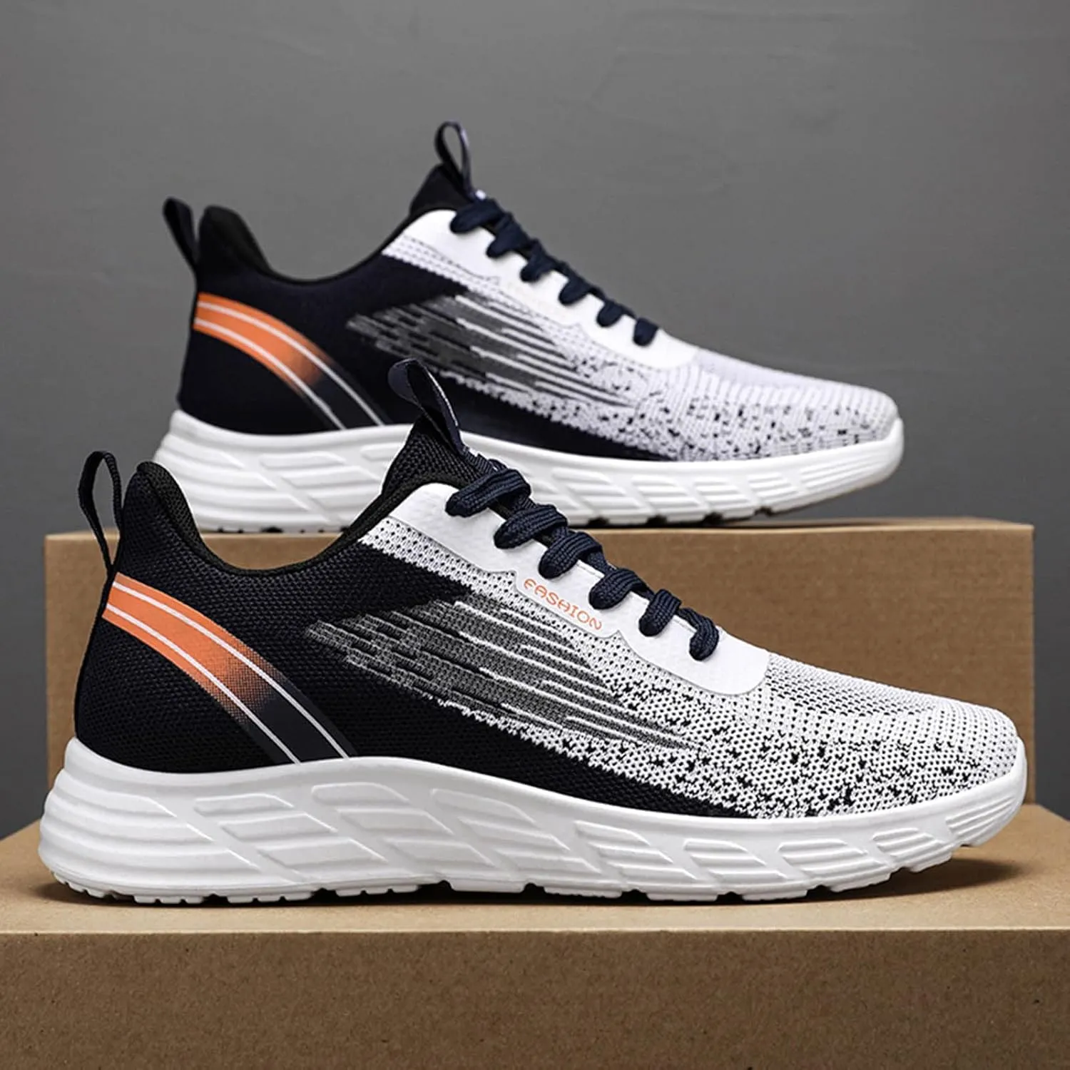 Shoes Men Men's Shoes Casual Men's Fashion Sneakers Casual Walking Tennis Breathable Comfort Walking for Men Run White for