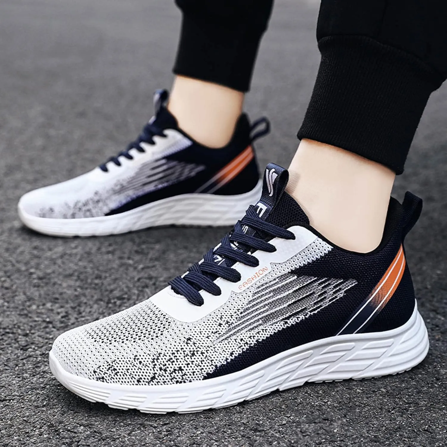 Shoes Men Men's Shoes Casual Men's Fashion Sneakers Casual Walking Tennis Breathable Comfort Walking for Men Run White for