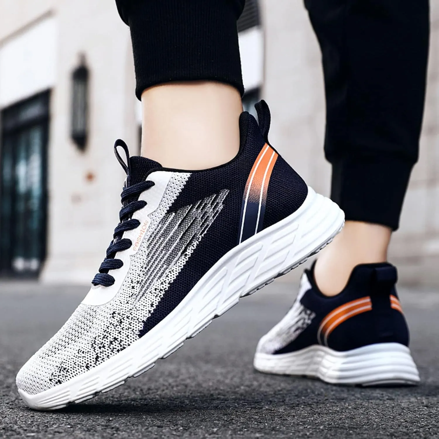 Shoes Men Men's Shoes Casual Men's Fashion Sneakers Casual Walking Tennis Breathable Comfort Walking for Men Run White for
