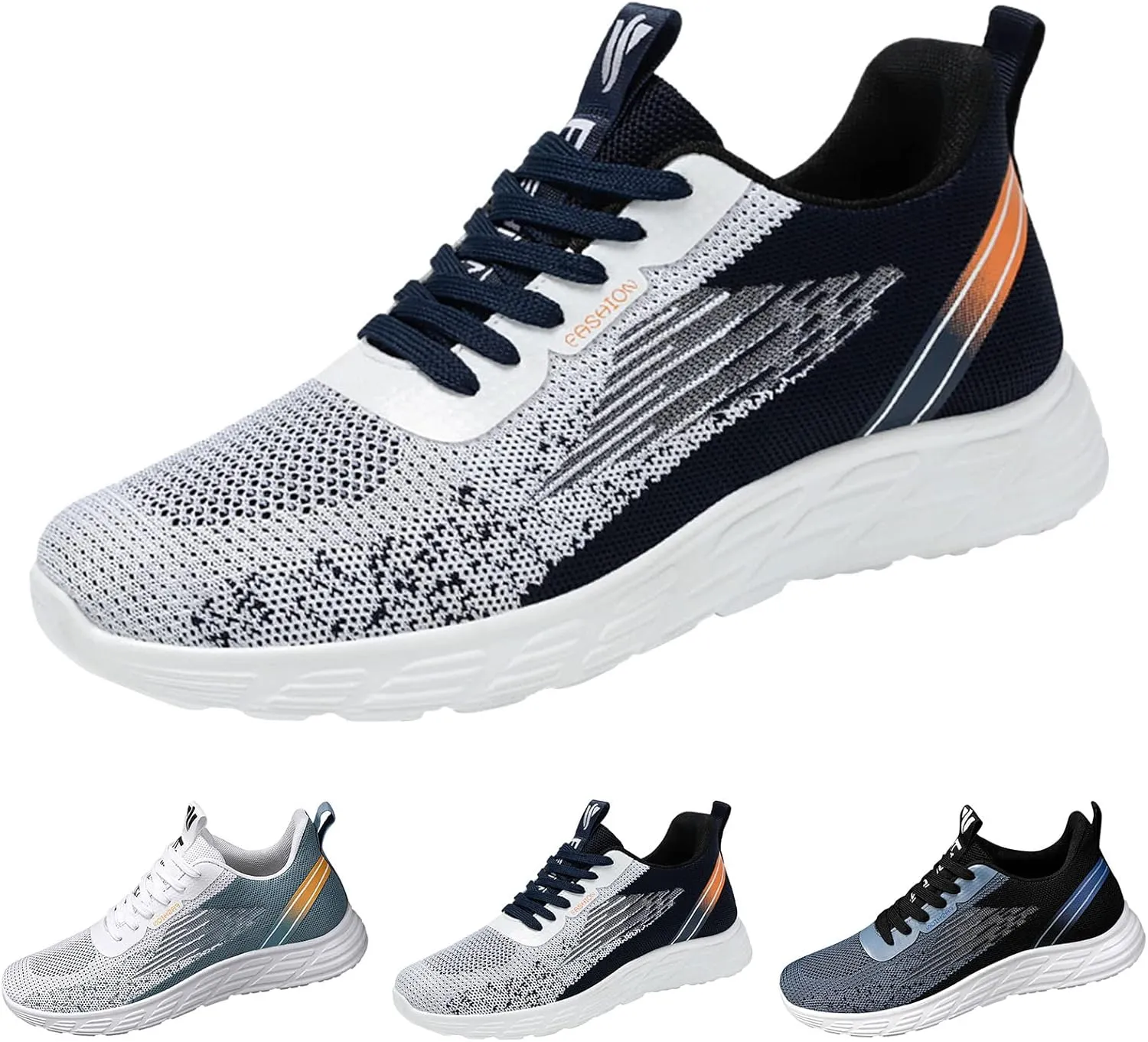 Shoes Men Men's Shoes Casual Men's Fashion Sneakers Casual Walking Tennis Breathable Comfort Walking for Men Run White for