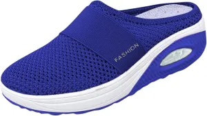 Slip-On Knit Cushion Shoes Support Walking Casual with Arch Comfort Outdoor Walking Orthopedic Air Dress Shoes Women
