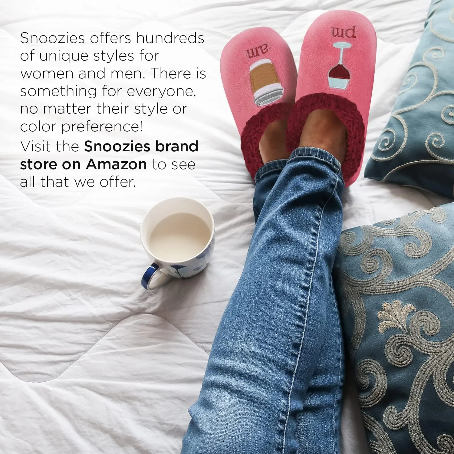 Snoozies Womens Pairables - Funny Slippers for Women - House Slippers - Mermaid