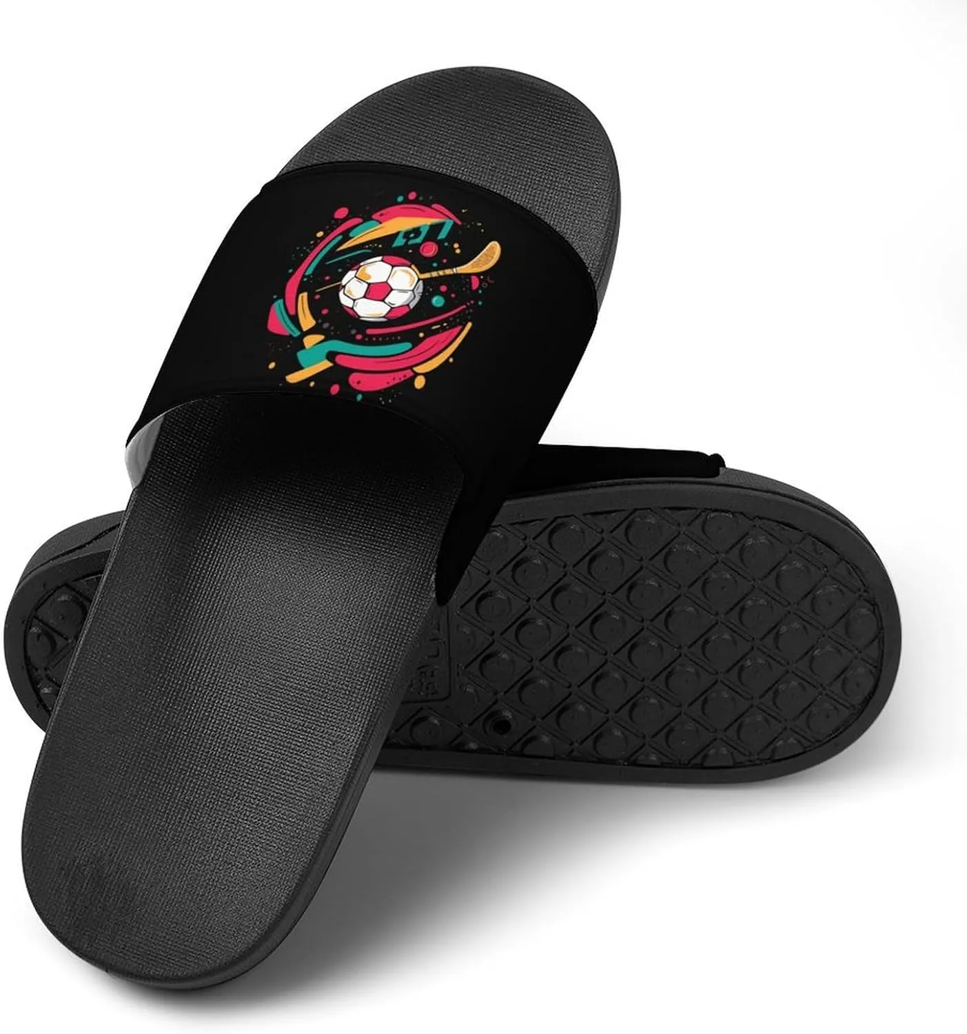 Soccer Ball Golf Volleyball Shower Shoes Slippers PVC Non-Slip Home for Bathroom Beach Indoor Outdoor