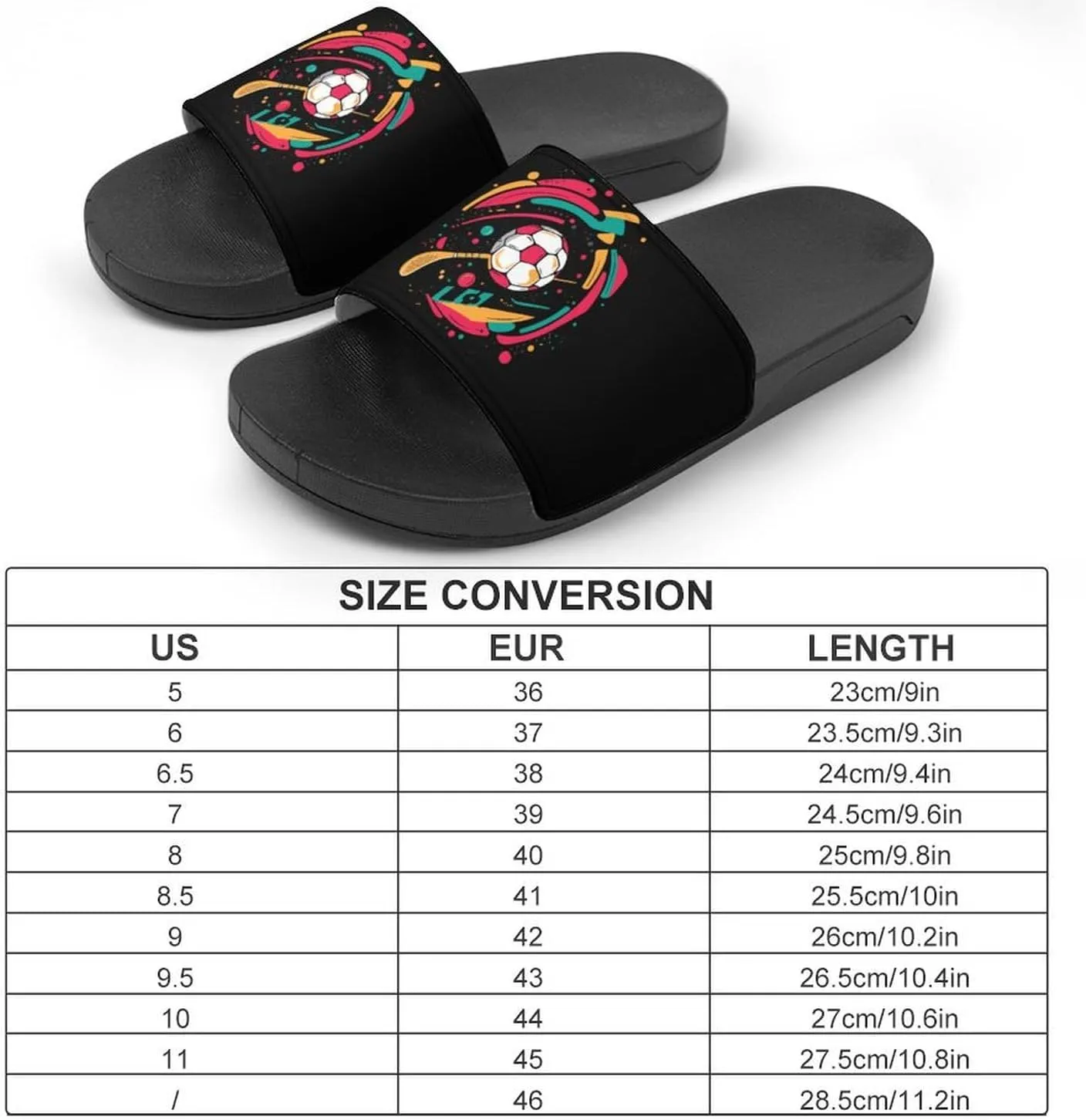 Soccer Ball Golf Volleyball Shower Shoes Slippers PVC Non-Slip Home for Bathroom Beach Indoor Outdoor