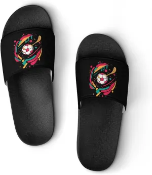 Soccer Ball Golf Volleyball Shower Shoes Slippers PVC Non-Slip Home for Bathroom Beach Indoor Outdoor