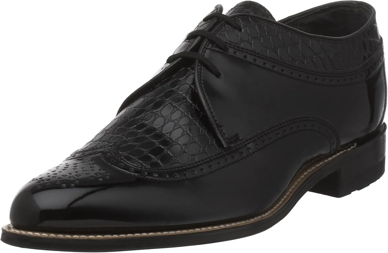 Stacy Adams Men's Dayton Wing-Tip Oxford,Black,9.5 D