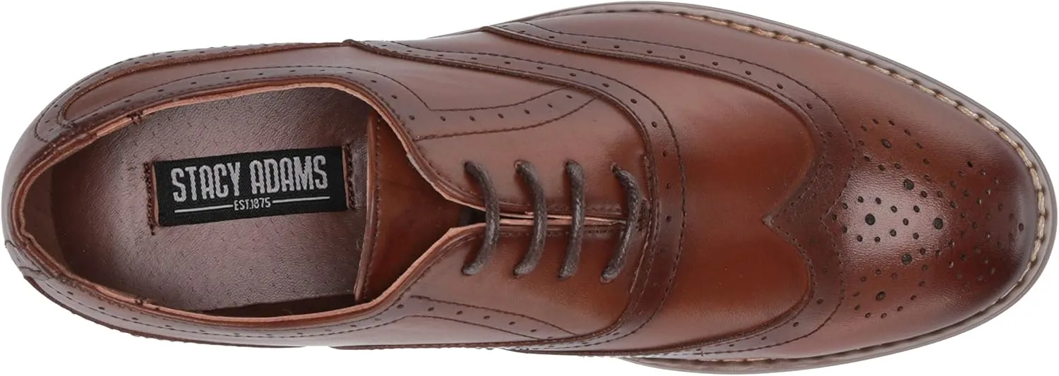 STACY ADAMS Unisex-Child Dunbar Wingtip Oxford