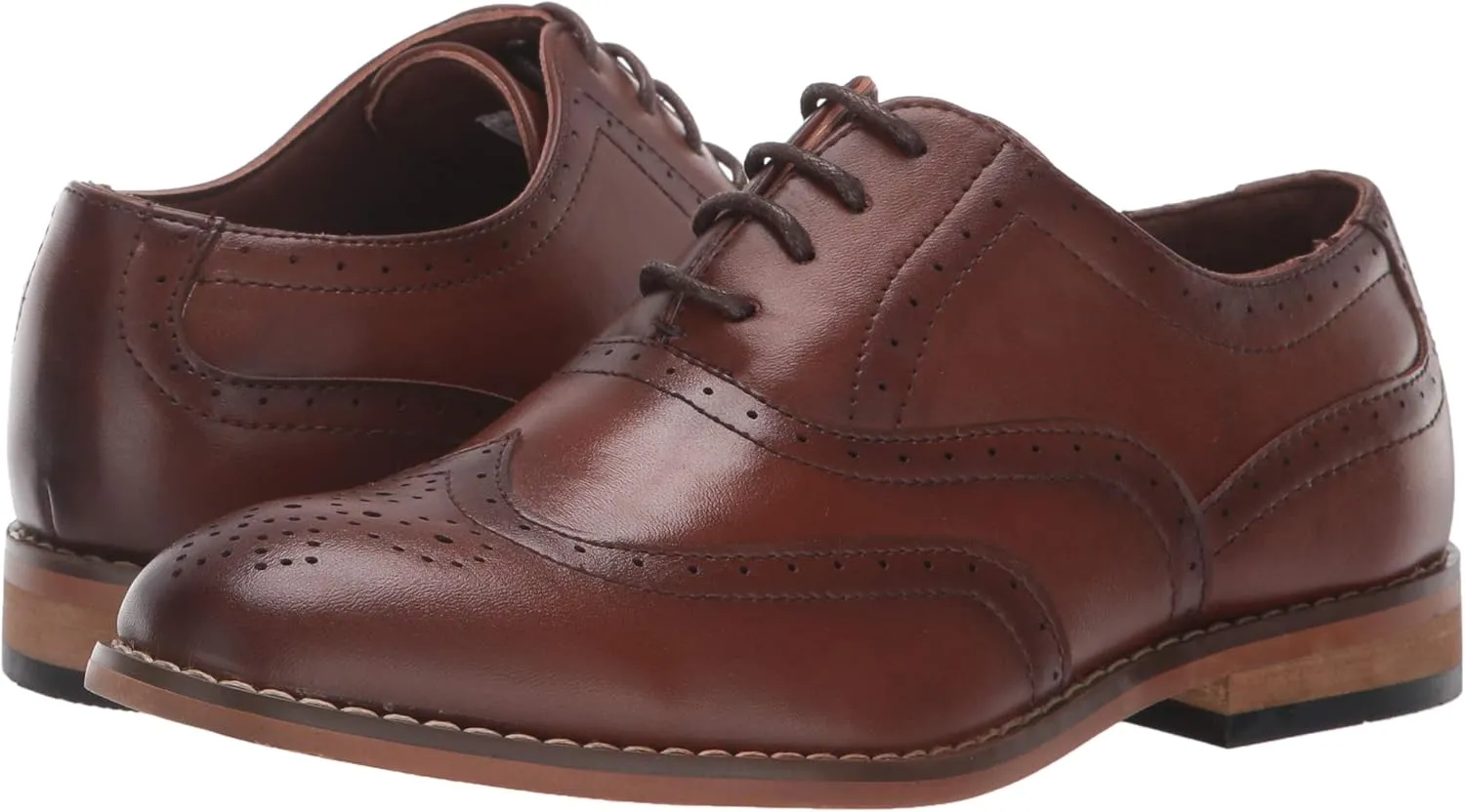 STACY ADAMS Unisex-Child Dunbar Wingtip Oxford
