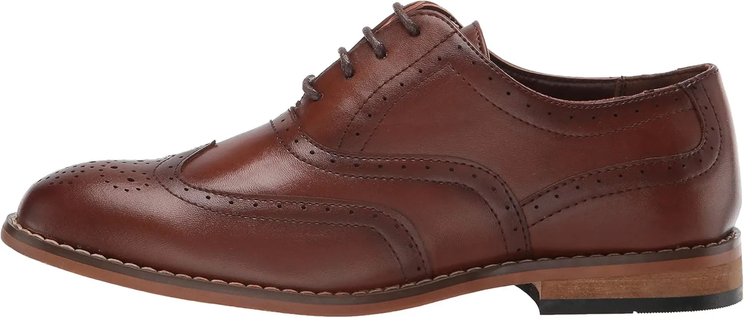 STACY ADAMS Unisex-Child Dunbar Wingtip Oxford