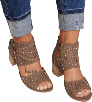 Summer Sandals for Women, Platform Sandals for Women Retro Roman Wedge Sandals Open Toe Sandals Breathable Shoes