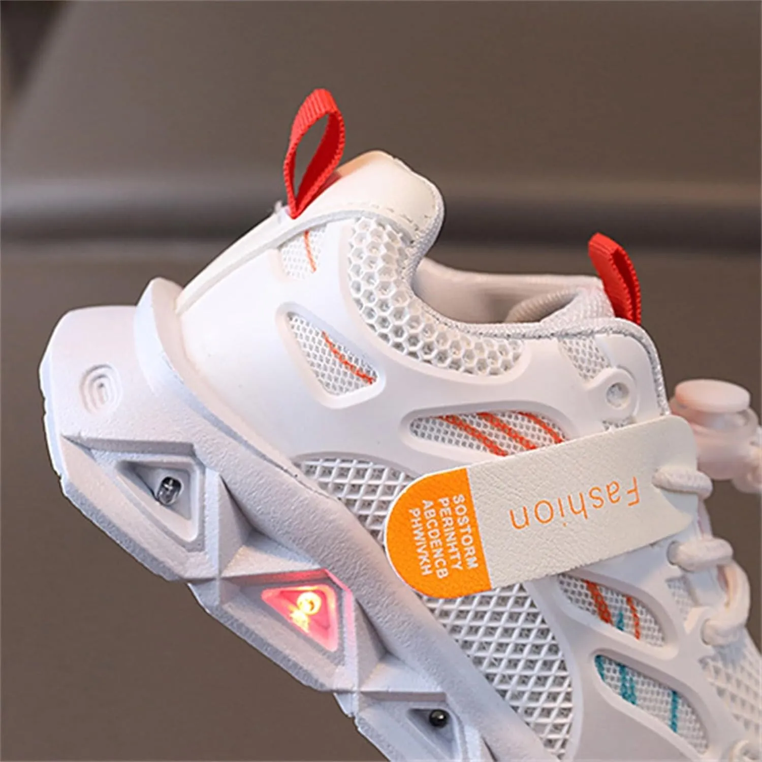 Toddler Baby Mesh Sparkle Sneakers Lace Rubber Soft First Walking Glitter Sport Shoes Boys Girls Breathable Casual Shoes