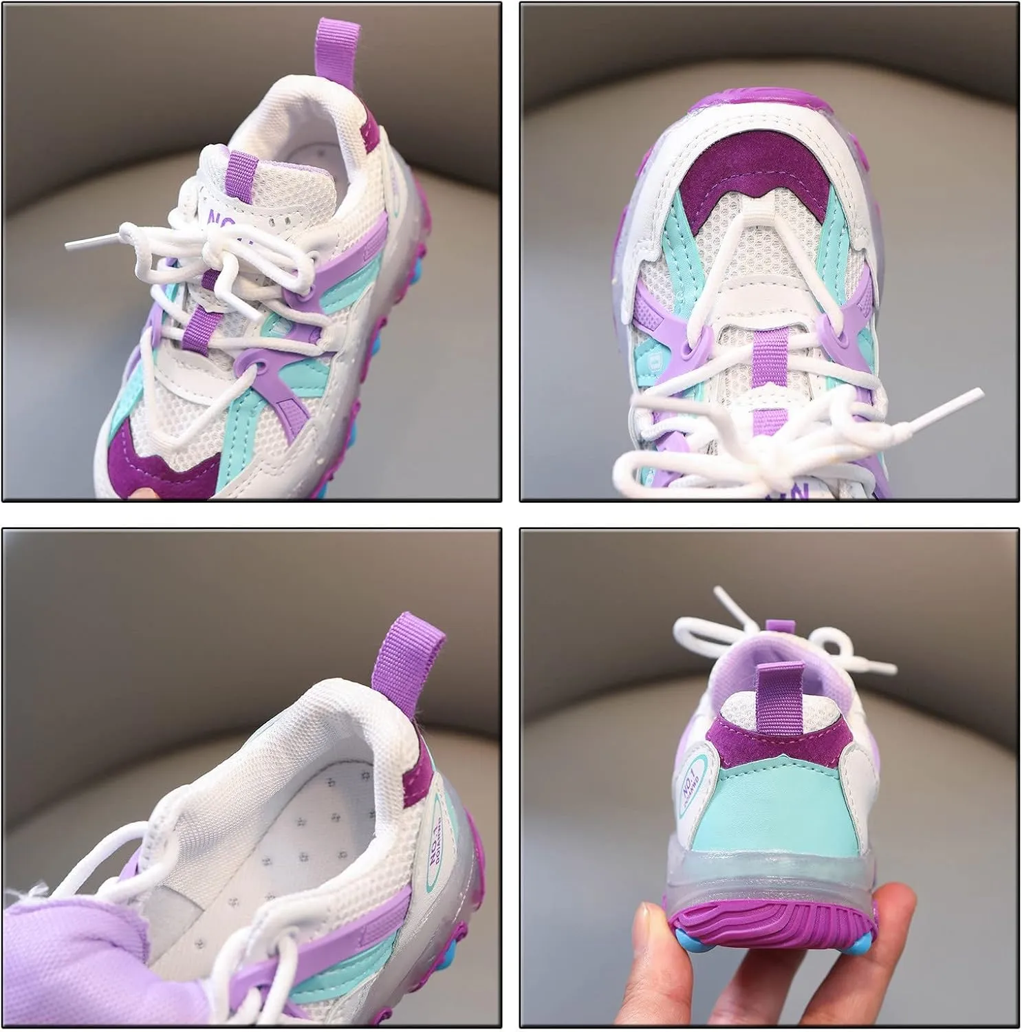 Toddler Baby Sports Shoes Boys Girls Led Light Sneakers Breathable Running Sports Soft Soled Luminous Shoes