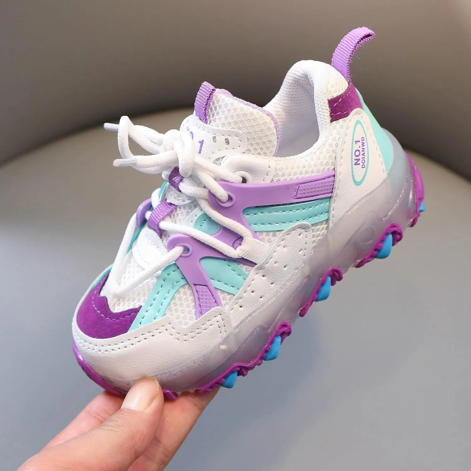 Toddler Baby Sports Shoes Boys Girls Led Light Sneakers Breathable Running Sports Soft Soled Luminous Shoes