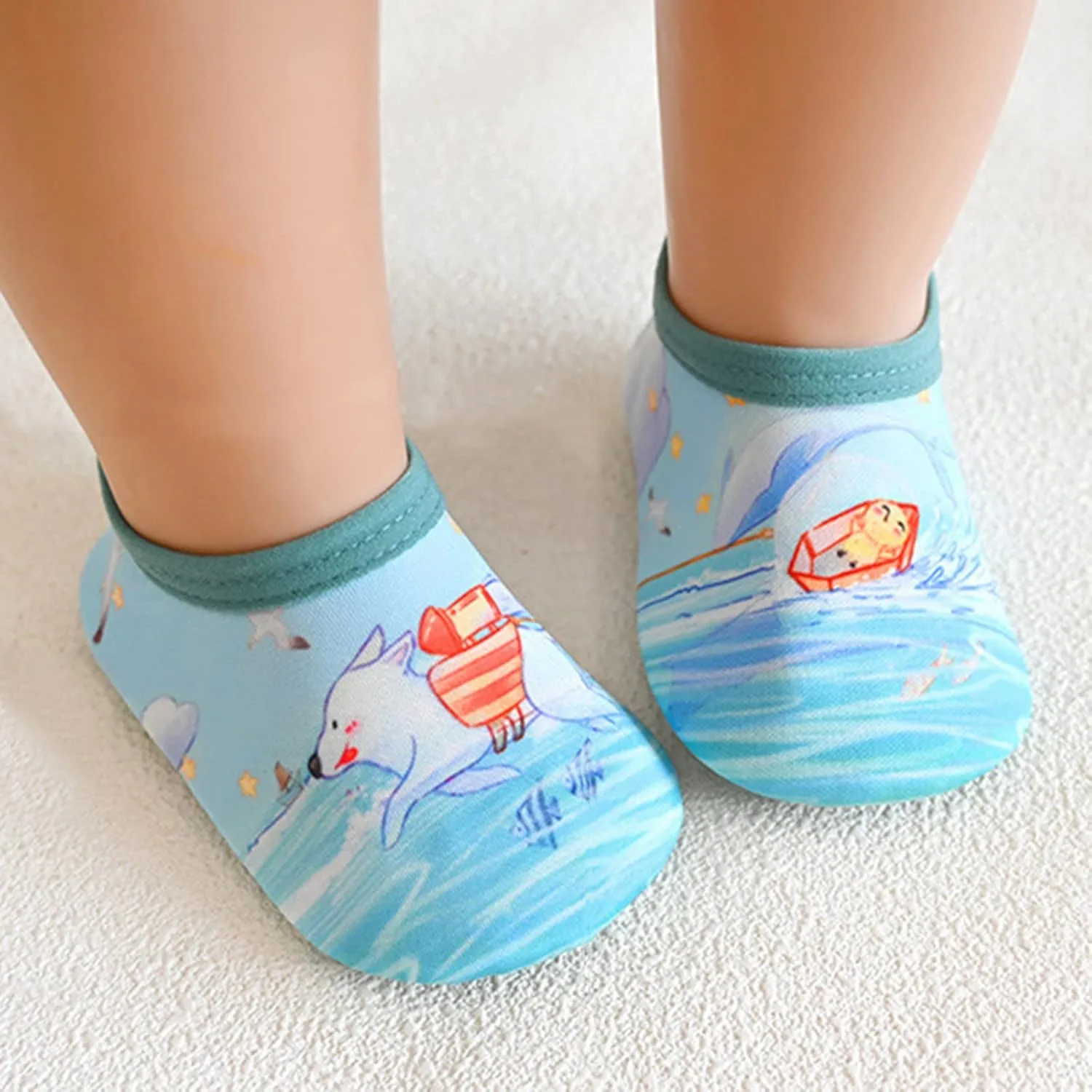 Toddler Sock Shoes Baby Boys Girls Slippers Socks Infant First Walker Shoes Rubber Sole Non-Skid Floor Slippers Shoes