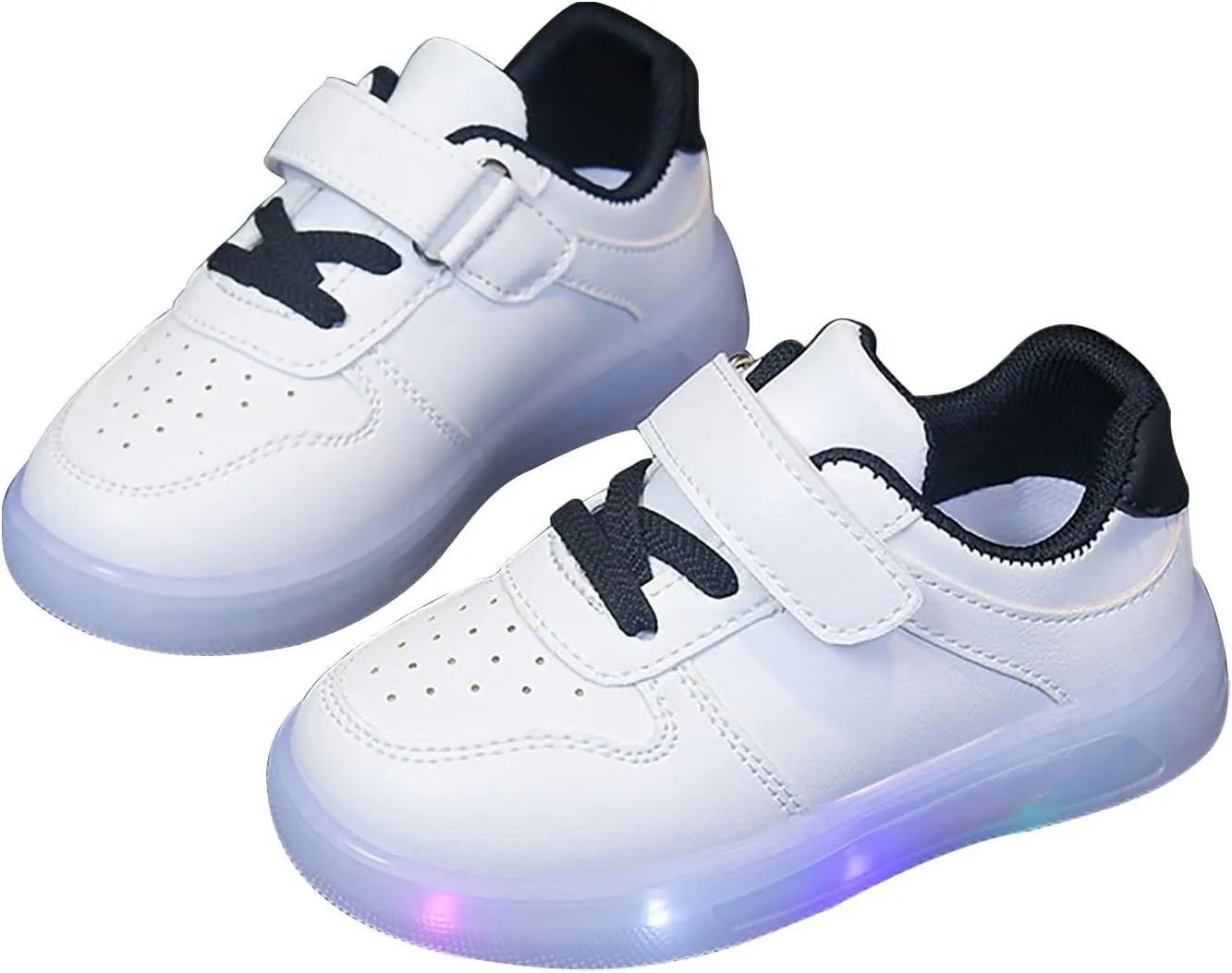 Toddler Sole Rubber Glitter Sneakers No Lace Flat Non First Walking Sport Shoes Baby Boys Girls Cute Breathable Shoes