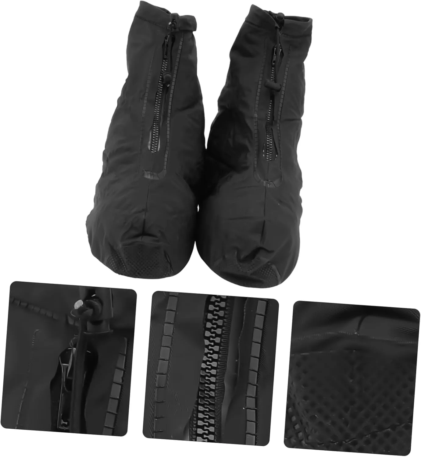 TOYANDONA Waterproof Shoe Cover Black Shoe Covers Rainproof Shoe Mud Covers Rain Shoes Cover Men Riding Overshoes