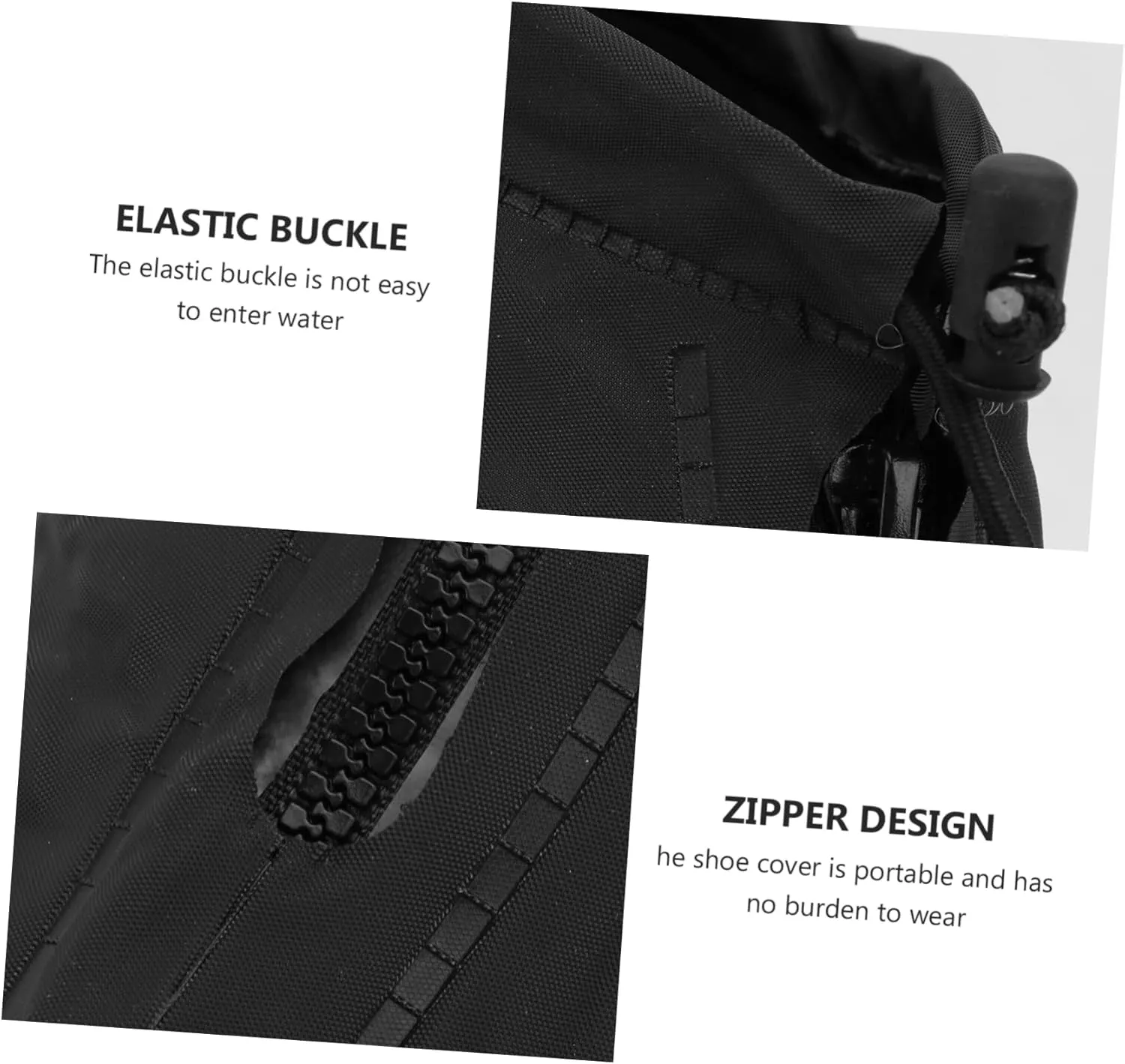 TOYANDONA Waterproof Shoe Cover Black Shoe Covers Rainproof Shoe Mud Covers Rain Shoes Cover Men Riding Overshoes