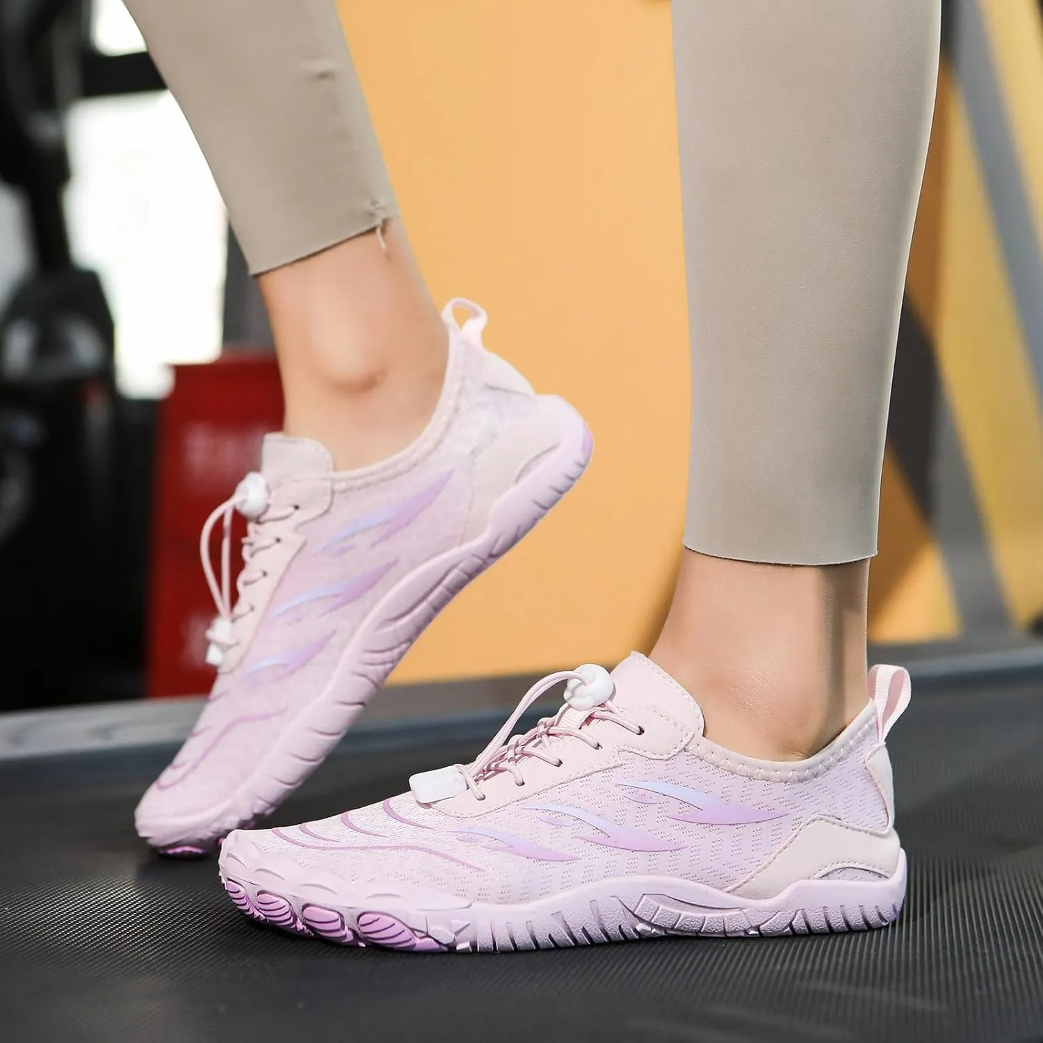 Water Shoes for Women Wide Width, Lightweight Non Slip Shoes, Barefoot Footwear Neuropathy, Grounded Footwear for Women, Zero Drop Beach Walking Shoe, Athletic Sneakers for Running Walking Hiking