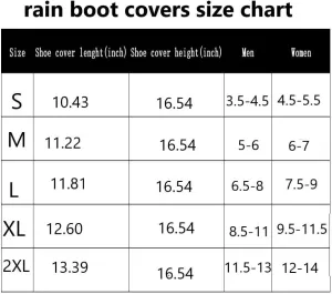 Waterproof Rain Boot Shoe Cover for Men Women