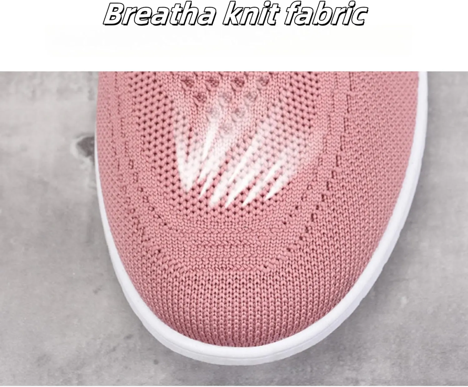 Womens Slip On Loafer Shoes Mesh Lightweight Flat Shoes for Women Low-Top Round Toe Knit Memory Foam Sneaker