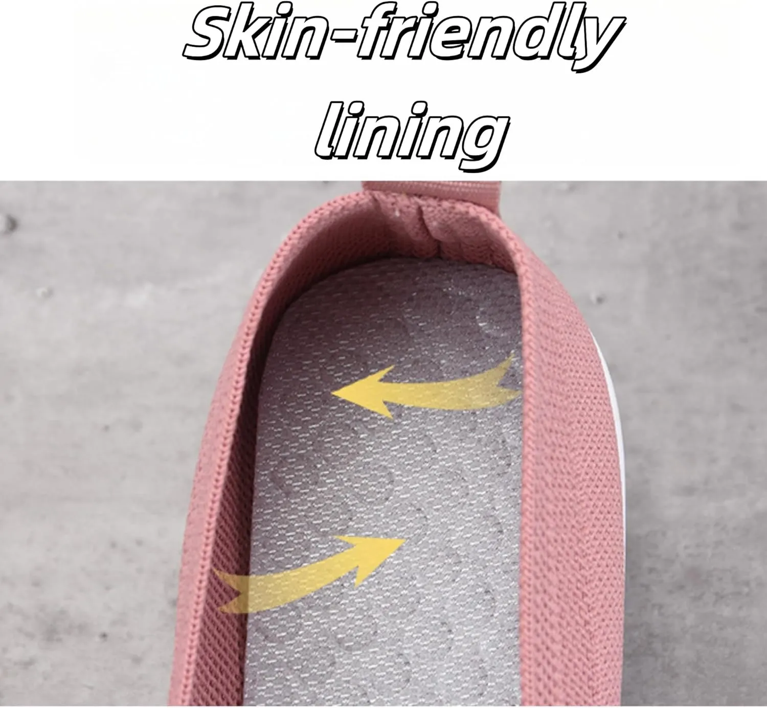 Womens Slip On Loafer Shoes Mesh Lightweight Flat Shoes for Women Low-Top Round Toe Knit Memory Foam Sneaker
