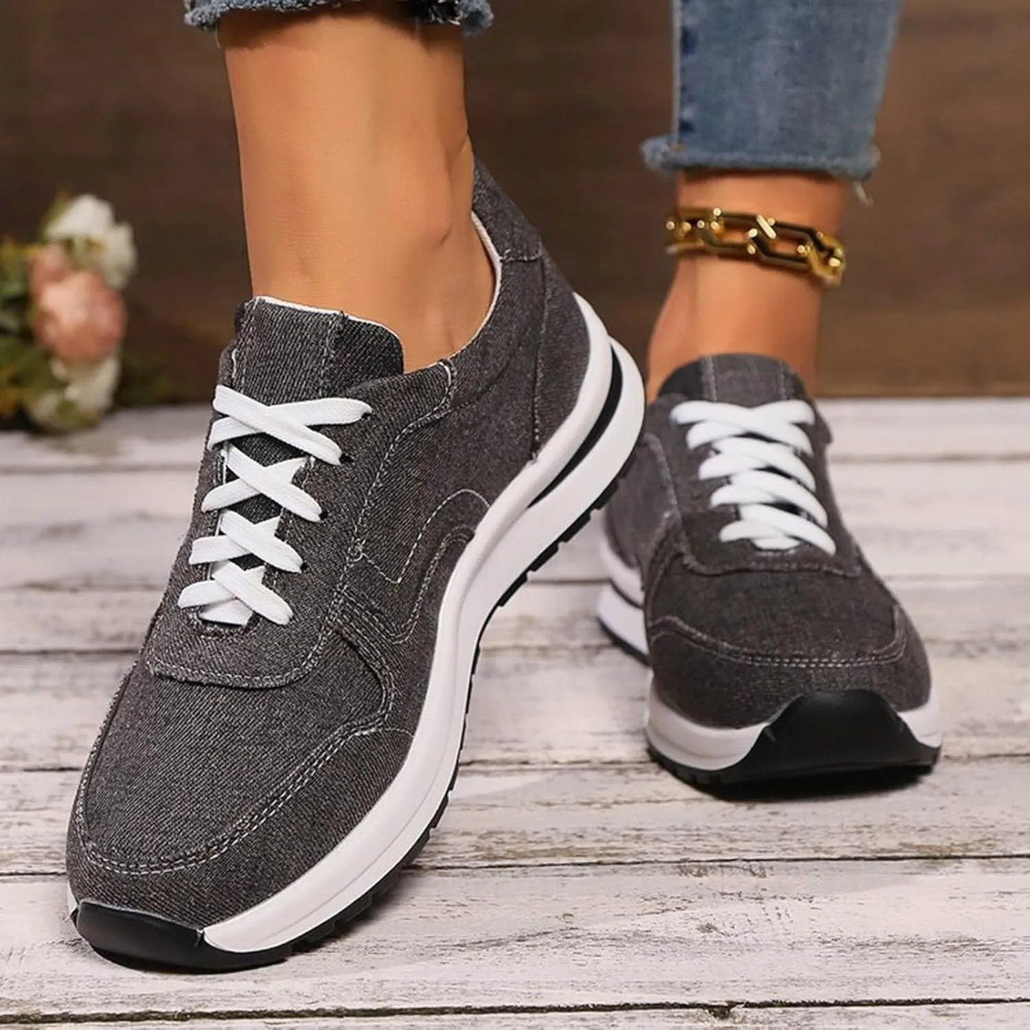 Womens Sneakers Walking Sneakers for Women Sports Shoes Women's Slip on Shoes Casual Flat Comfortable Walking Shoes