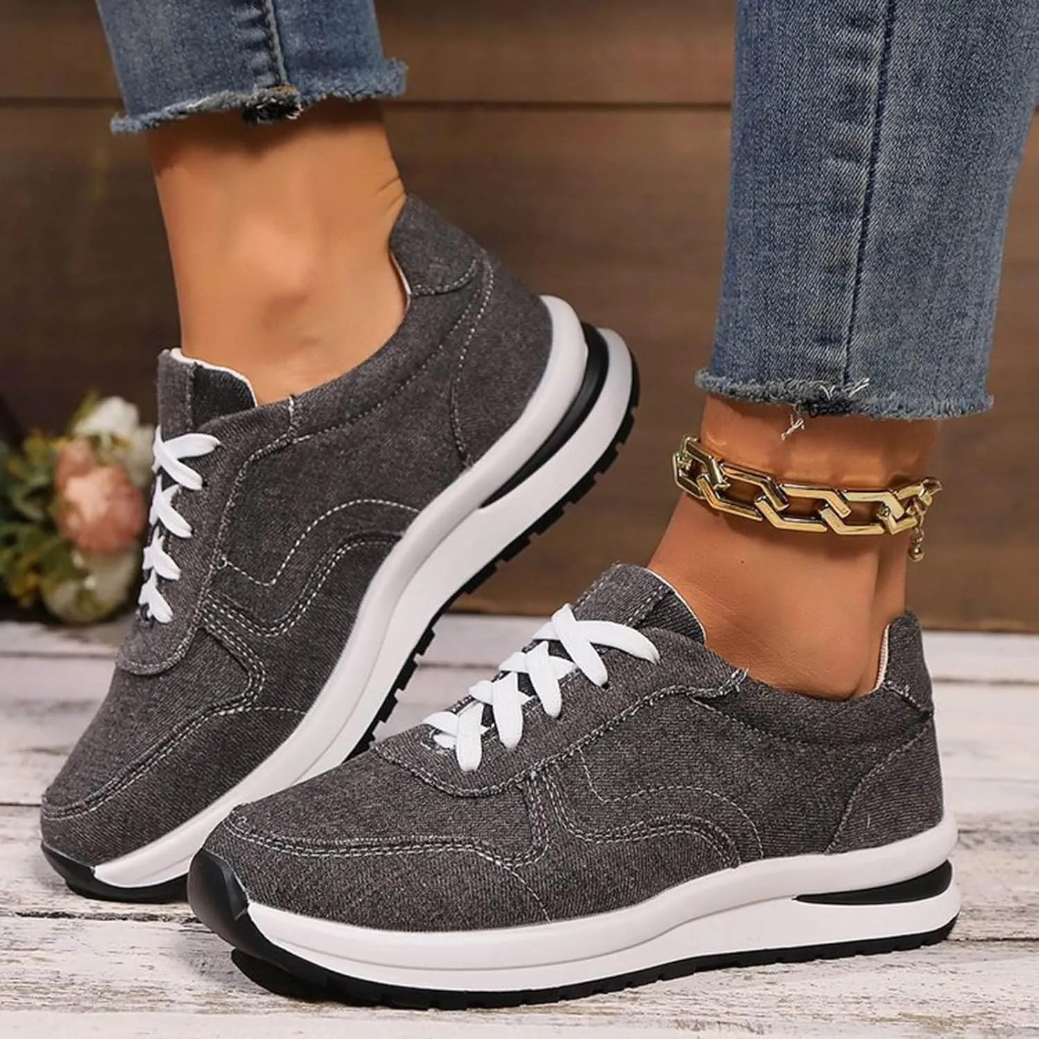 Womens Sneakers Walking Sneakers for Women Sports Shoes Women's Slip on Shoes Casual Flat Comfortable Walking Shoes