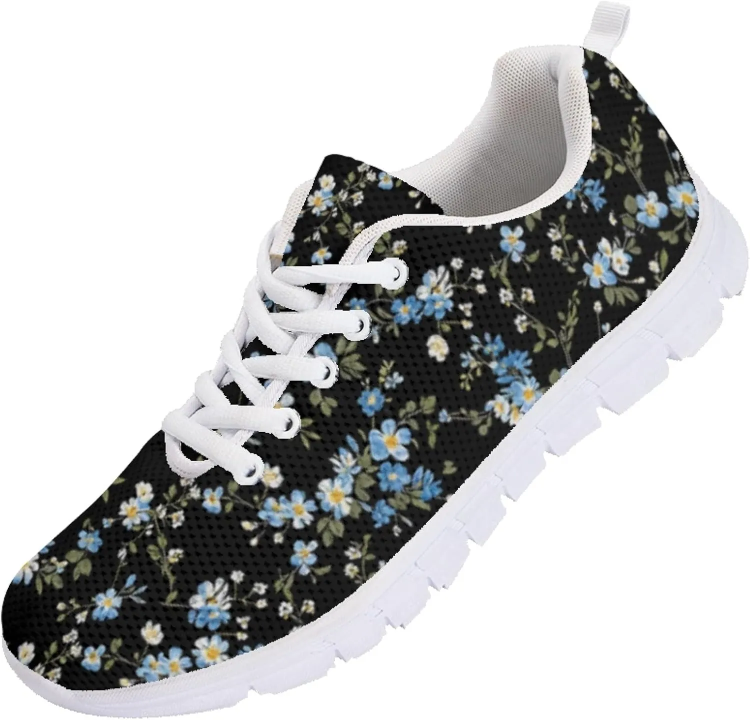 Womens Sports Shoes Trainer Running Travel Sneaker Causal Walking Low Heel Lace Up Breathable Flexible Sneakers for Adults Teens