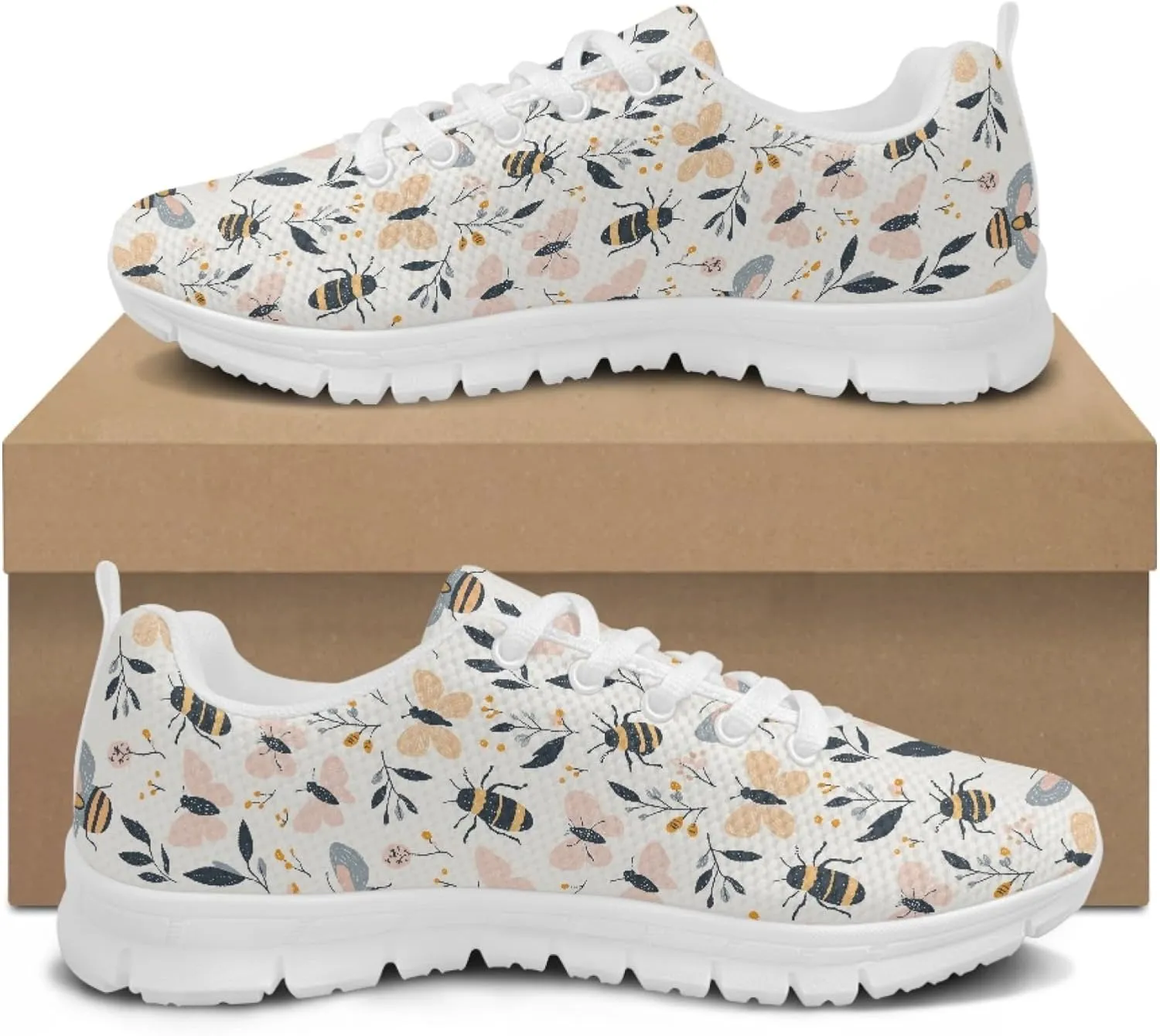 Womens Sports Shoes Trainer Running Travel Sneaker Causal Walking Low Heel Lace Up Breathable Flexible Sneakers for Adults Teens