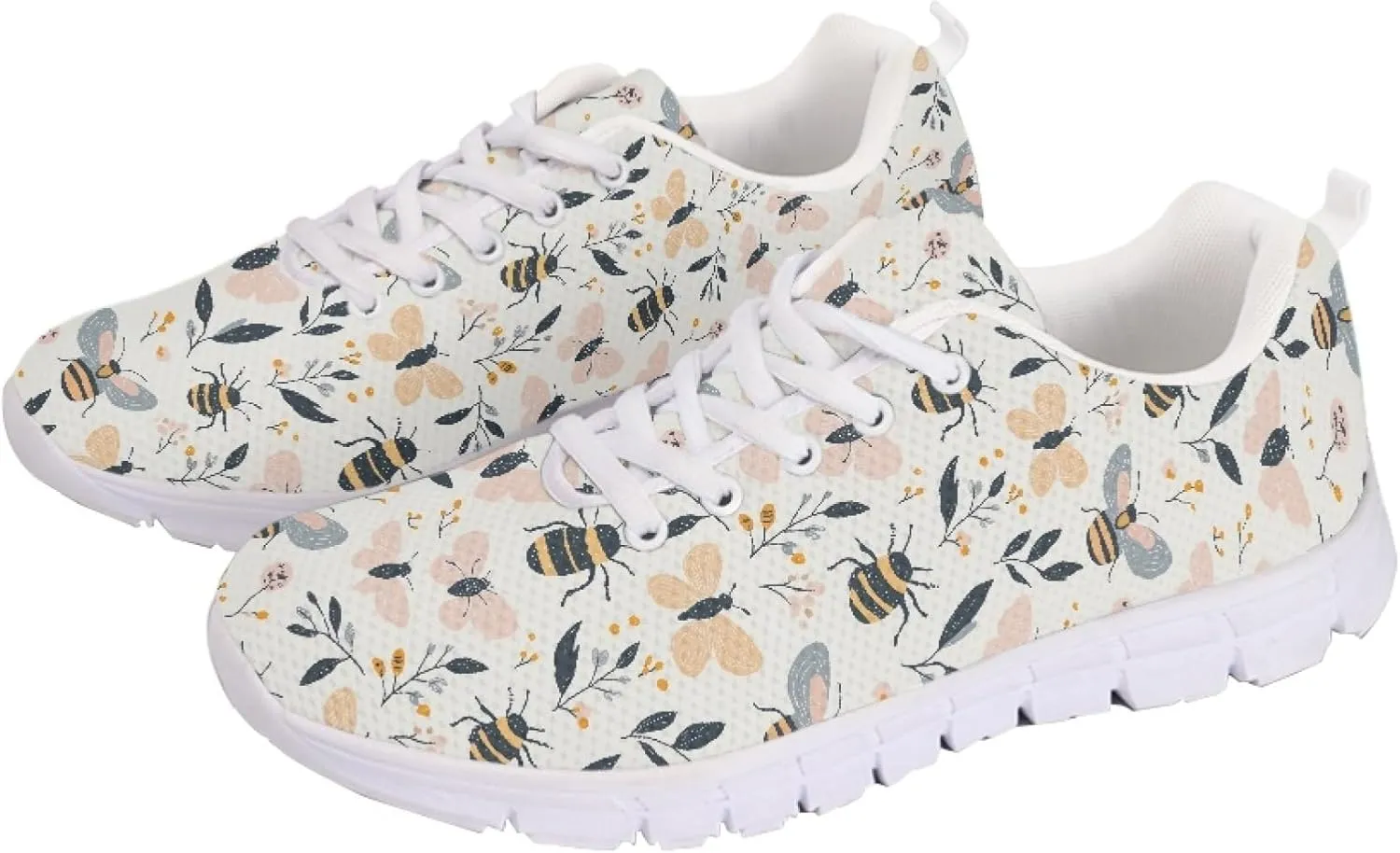 Womens Sports Shoes Trainer Running Travel Sneaker Causal Walking Low Heel Lace Up Breathable Flexible Sneakers for Adults Teens